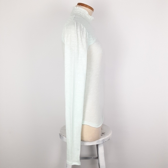 Free People Smocked Long Sleeve Top - Picture 4 of 9